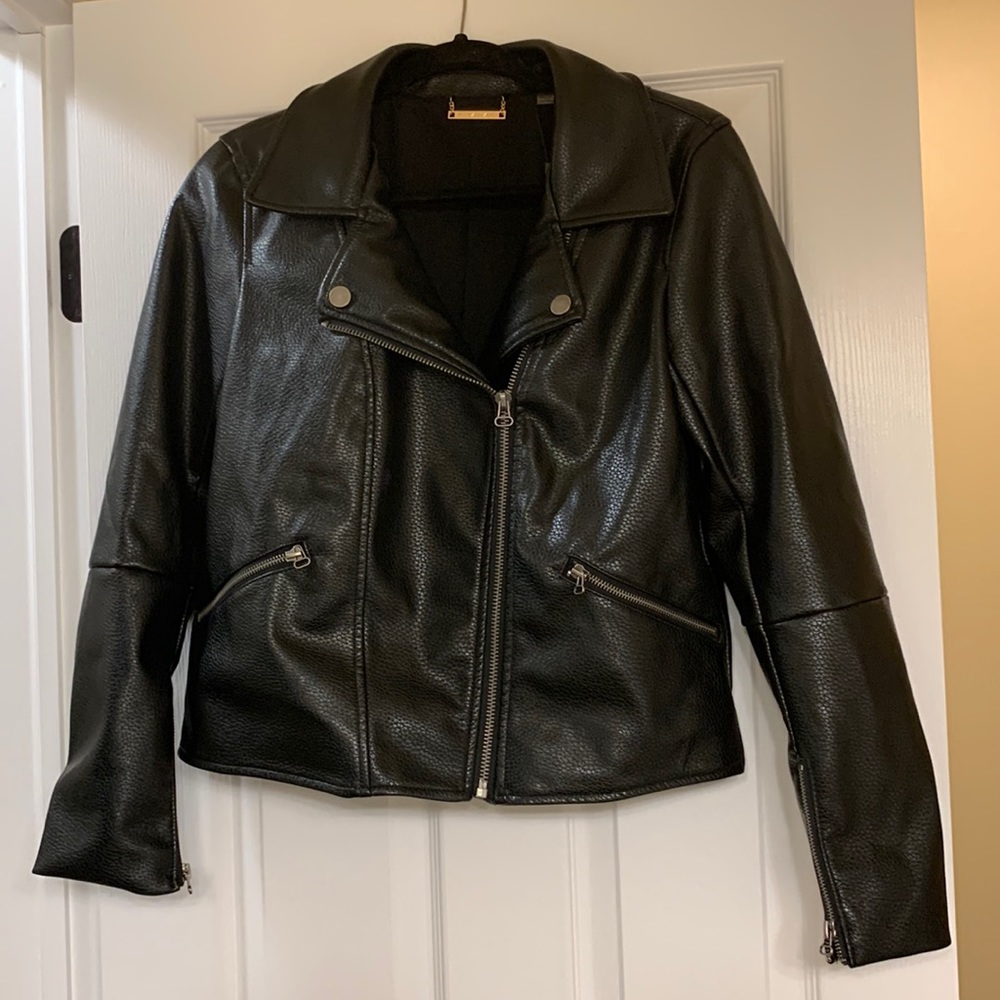 Women’s Faux Leather Jacket size M.
